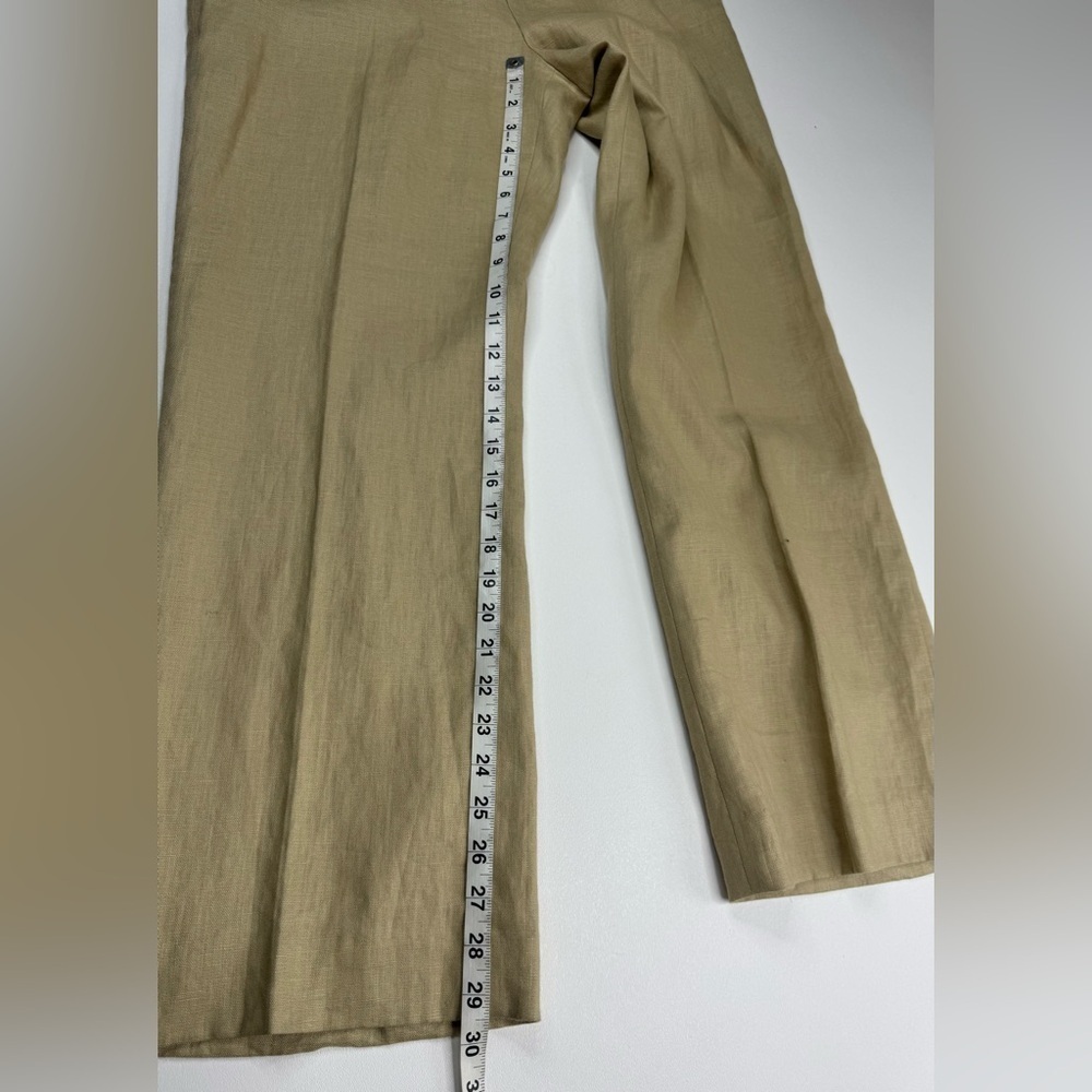 Lauren Ralph Lauren 100% Linen Lined Trouser Pants Womens Size 14 Petite - Picture 9 of 10